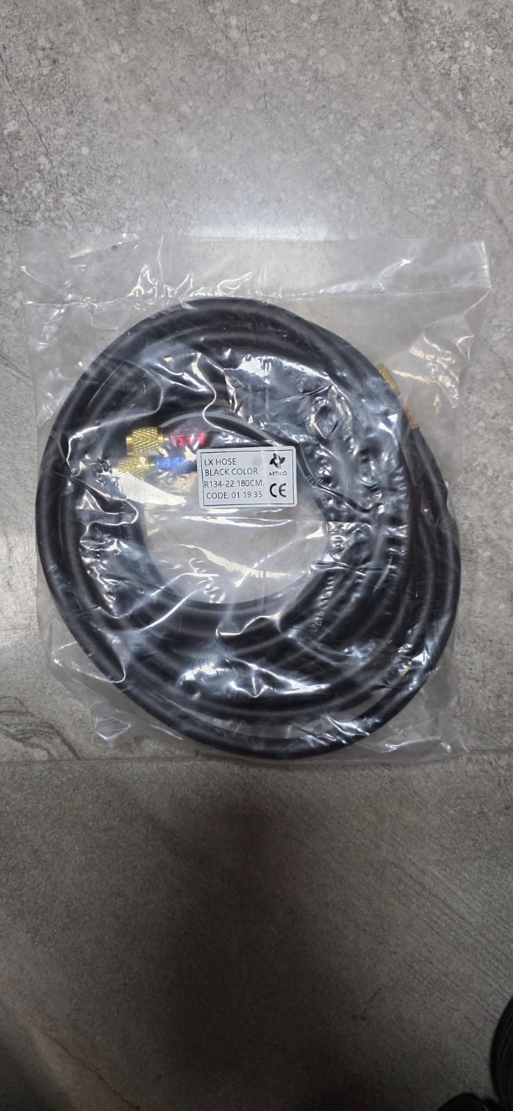 R134-22 GAZ HORTUM 3LÜ SET 180CM lx hose SİYAH